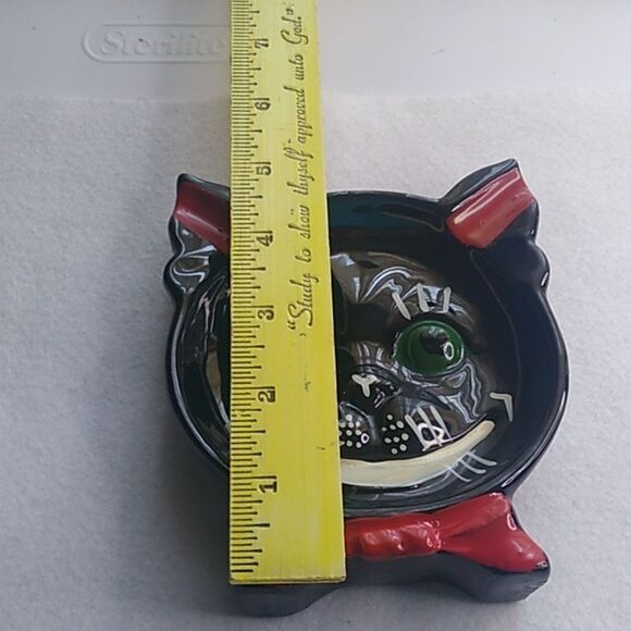 Vintage Cat Redware Anthropomorphic Ash Tray Cottagecore, Kitch - Picture 4 of 5